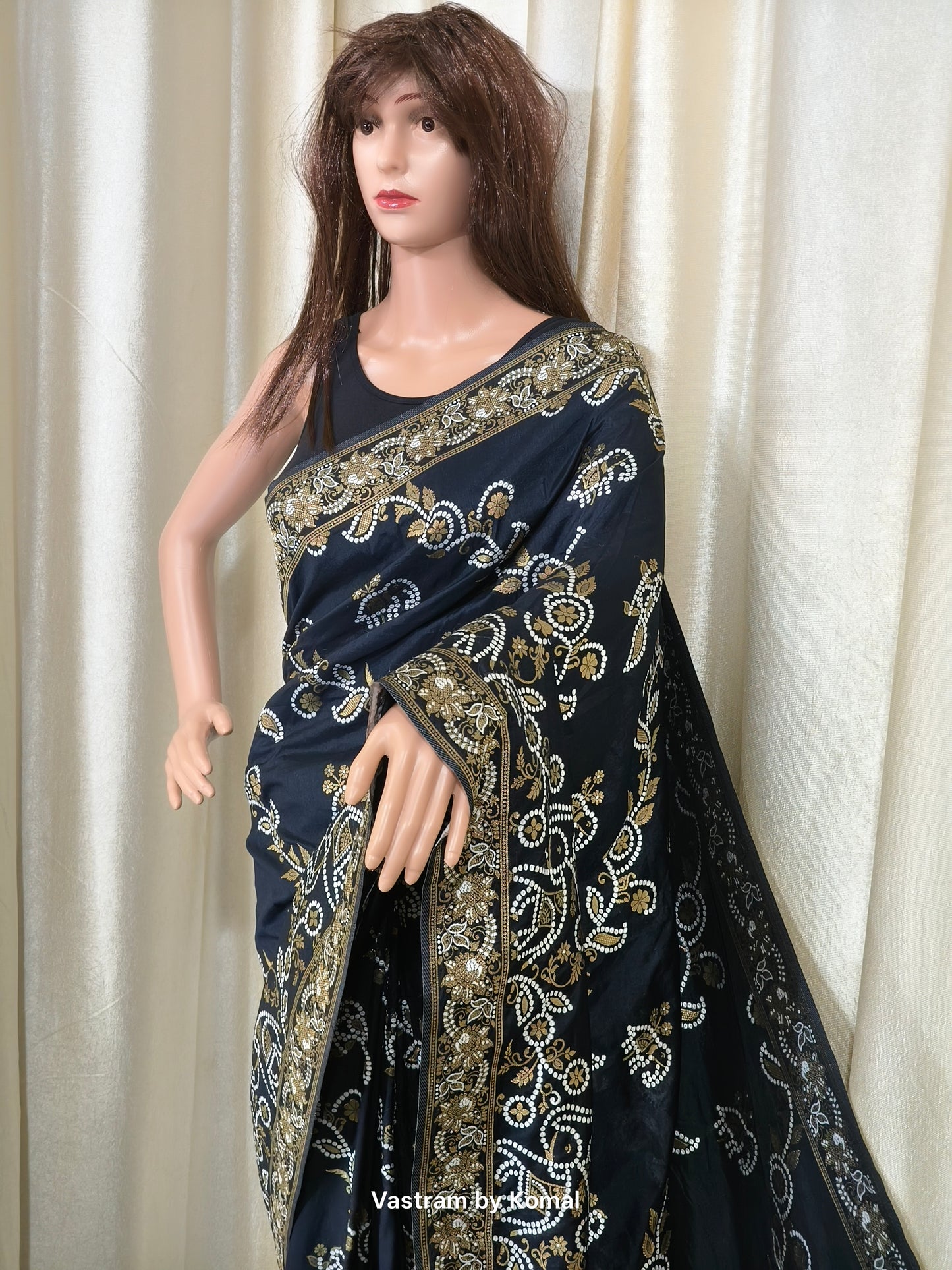 Saree - Dola Silk black