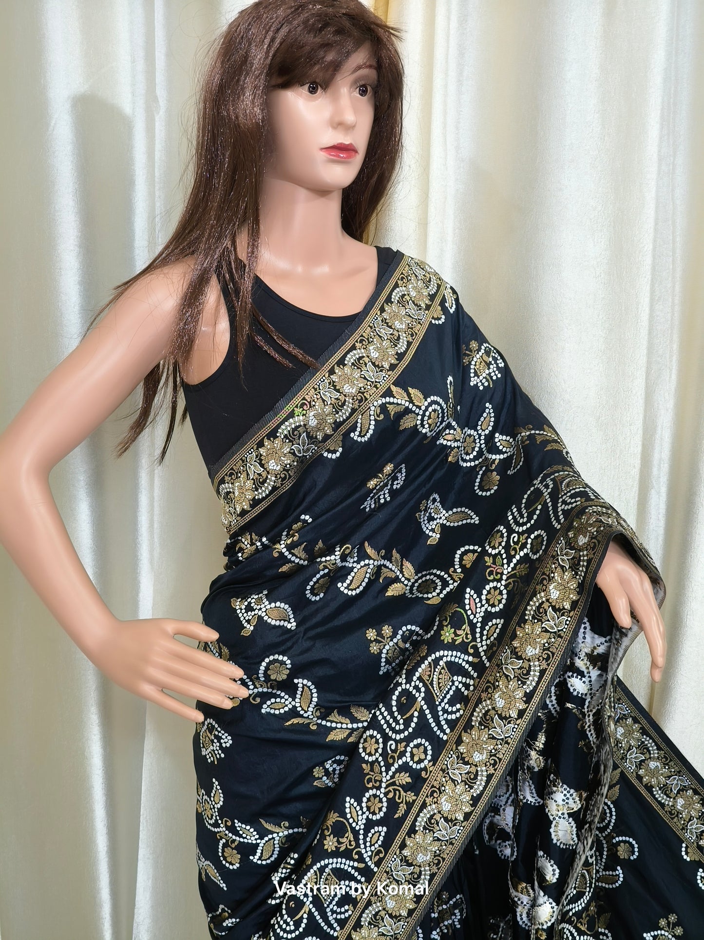 Saree - Dola Silk black