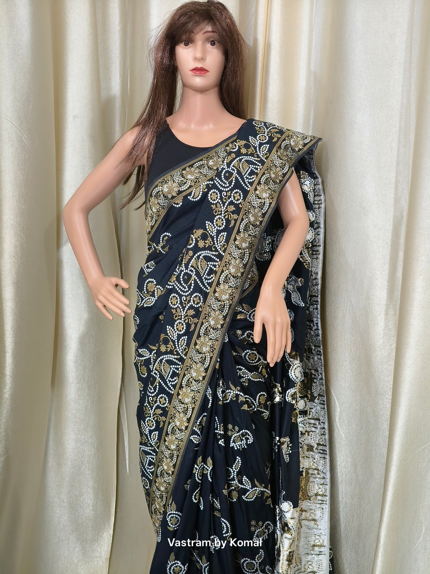 Saree - Dola Silk black