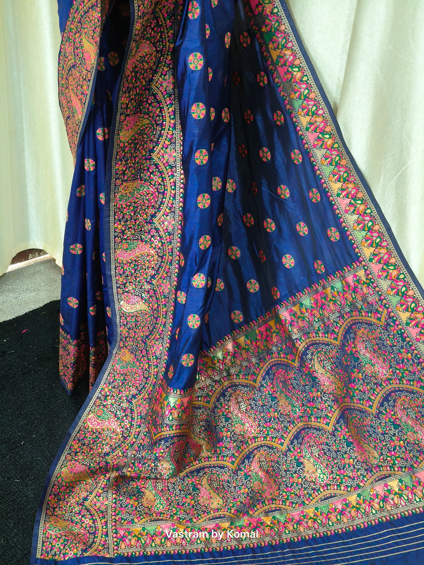 Saree - Pashmina Silk Blue