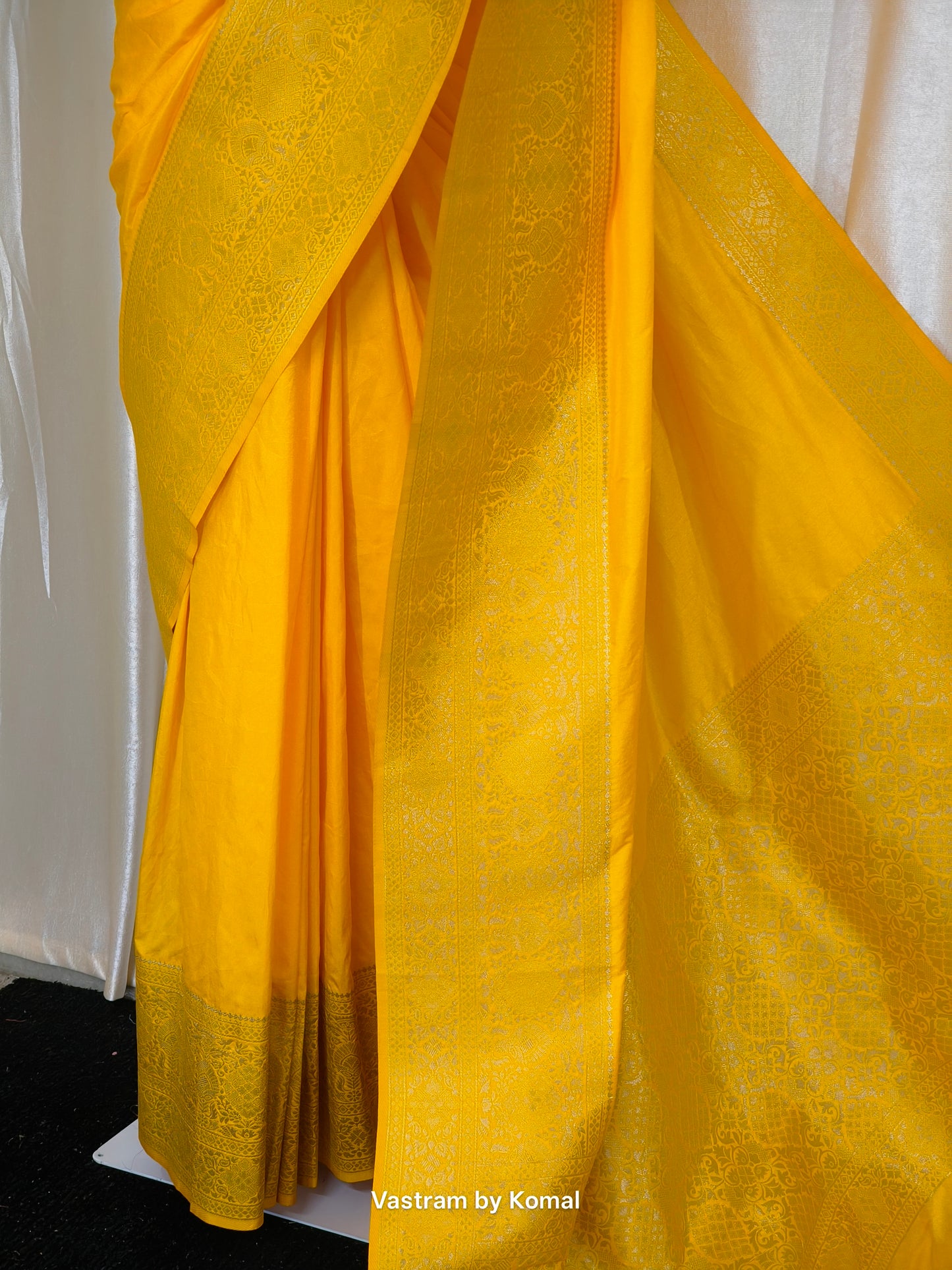 Saree - Zari Soft Silk yellow