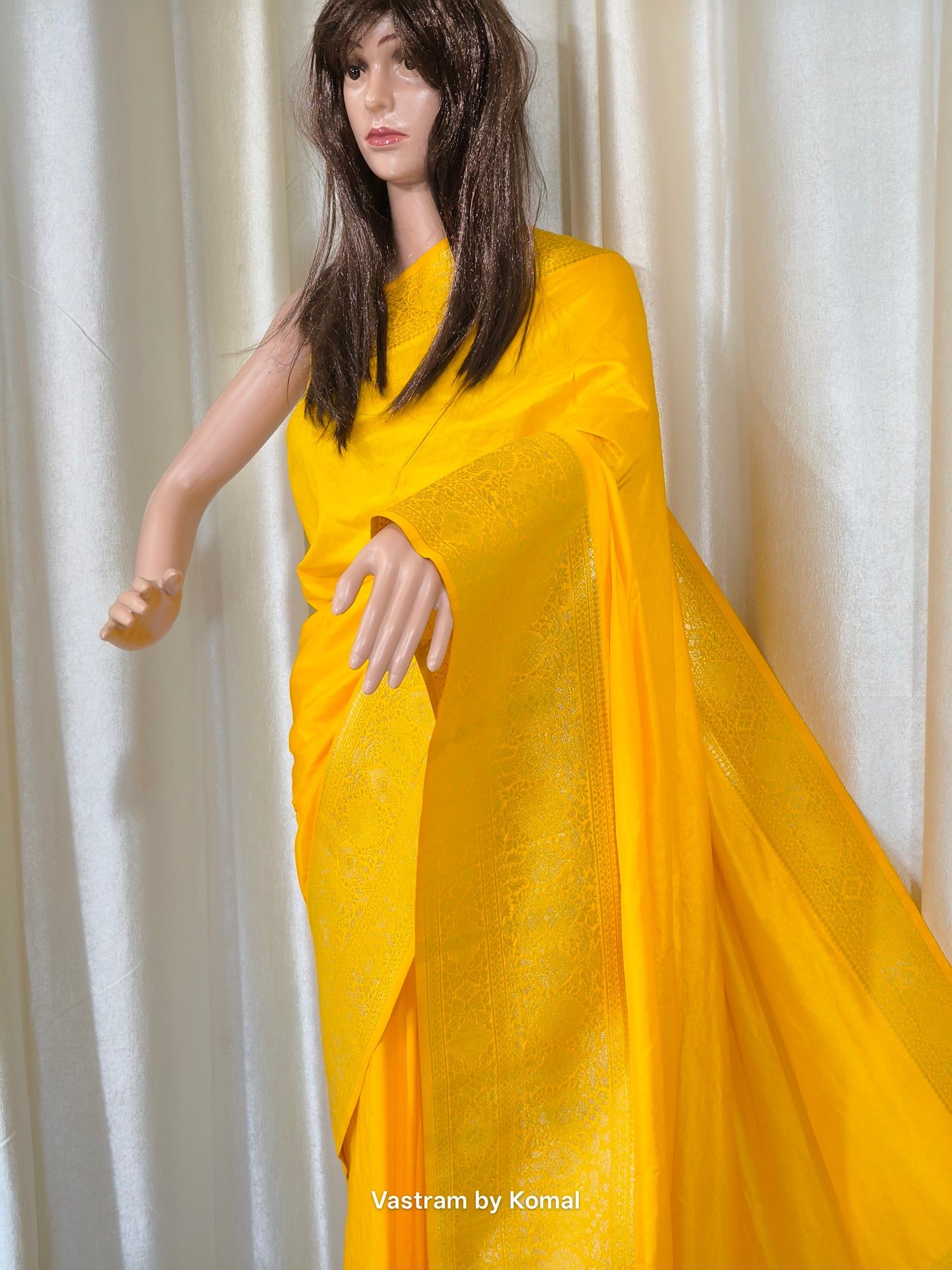 Saree - Zari Soft Silk yellow