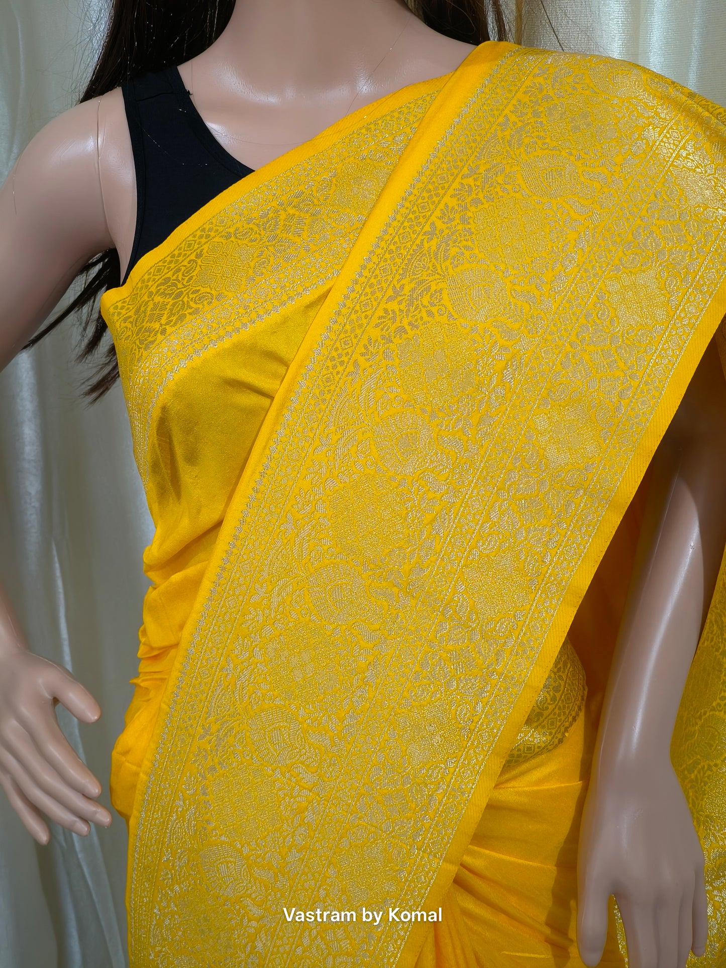 Saree - Zari Soft Silk yellow