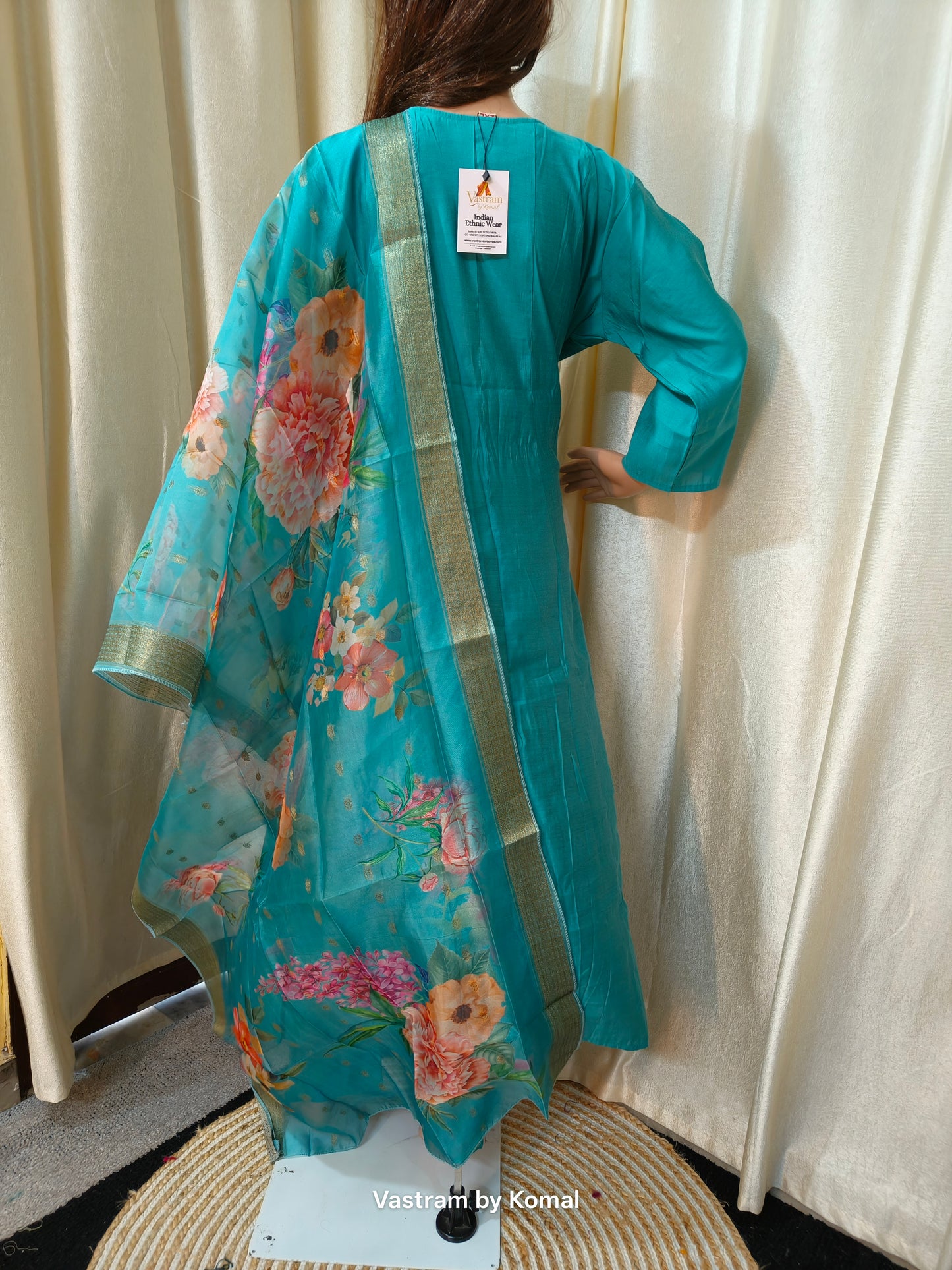 Suit Set - Roman Silk Anarkali kurta set