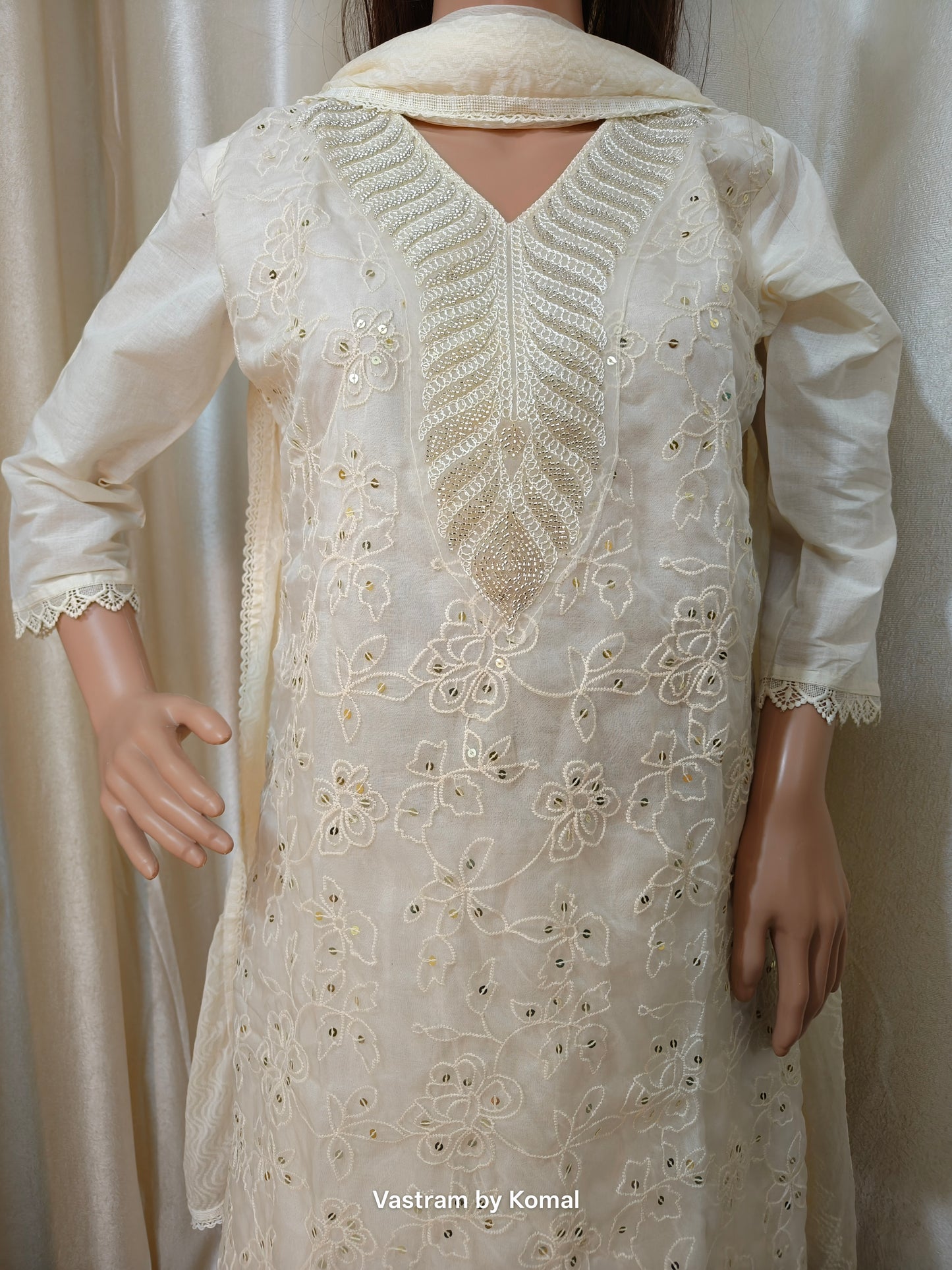 Suit Set - Cotton Full Embroidered Kurta set