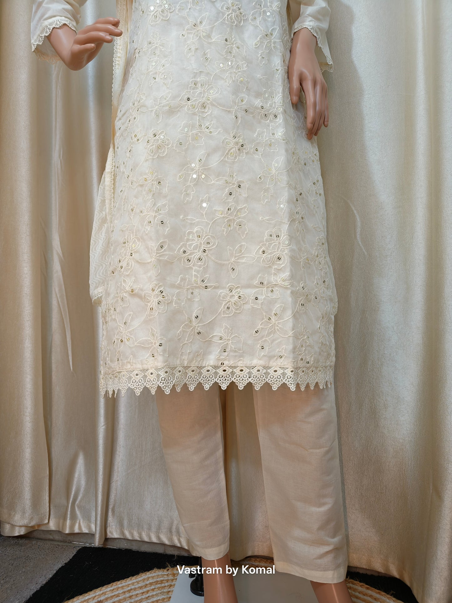Suit Set - Cotton Full Embroidered Kurta set