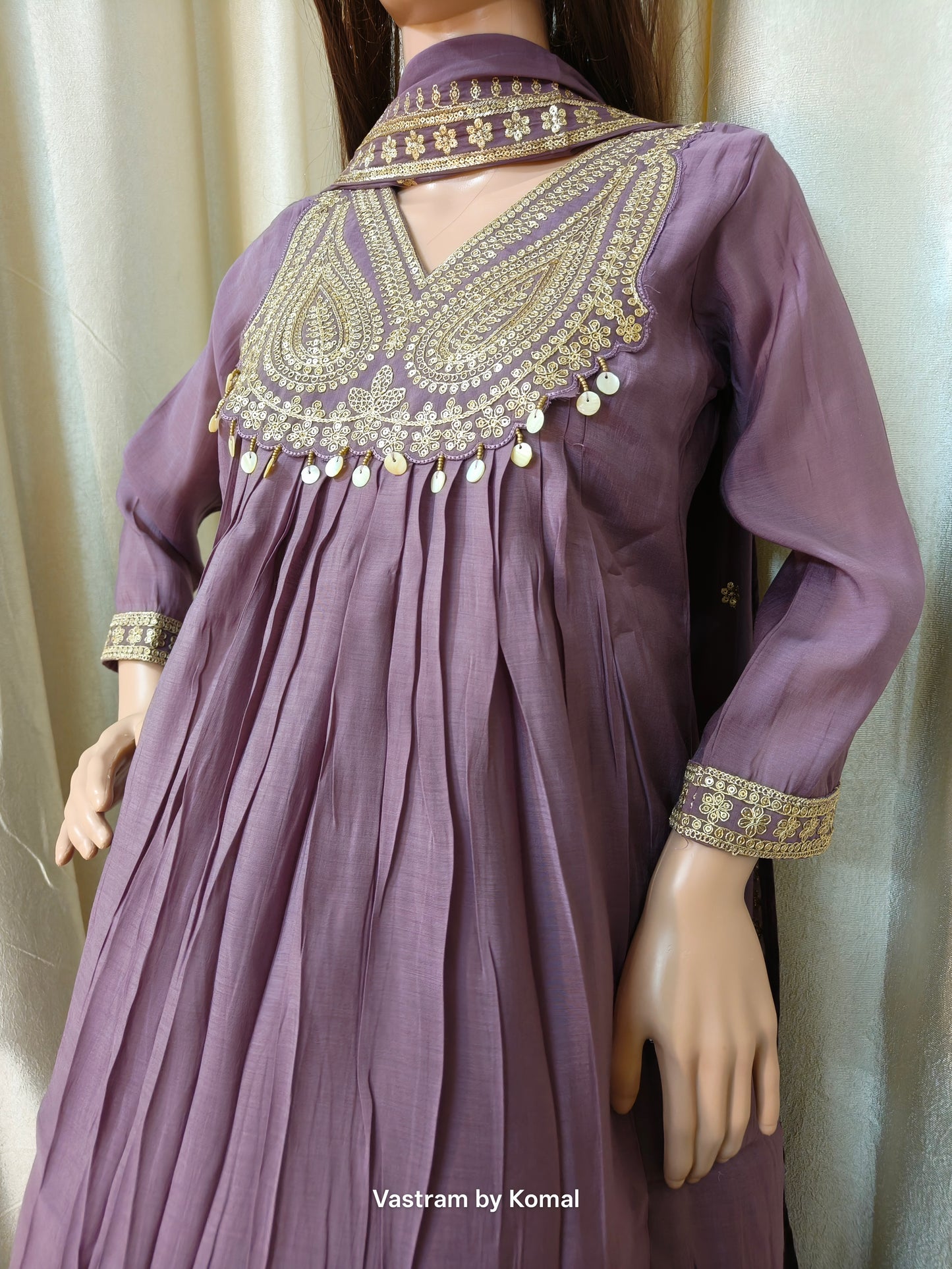 Suit Set - Mul Chanderi Kurta set