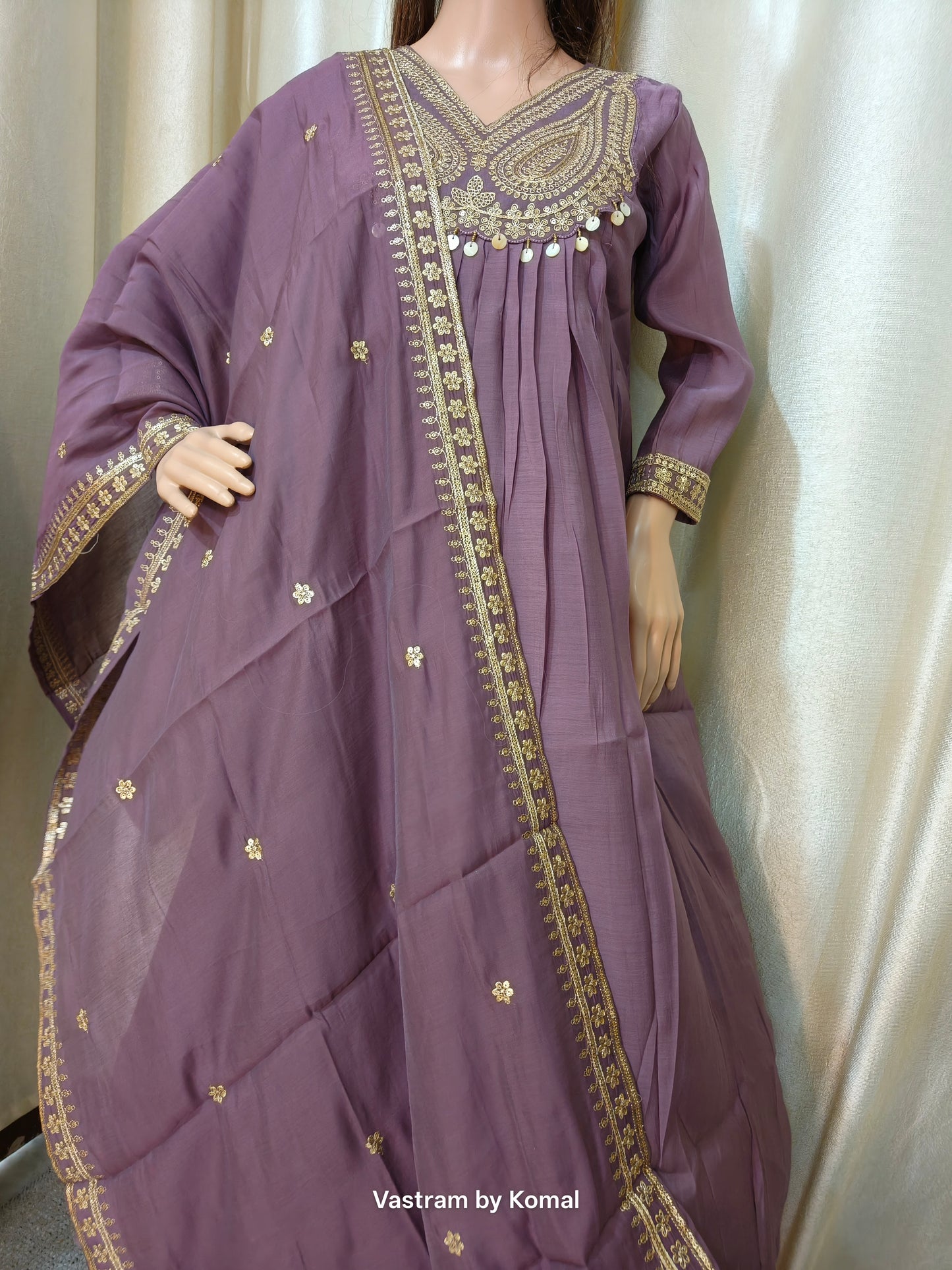 Suit Set - Mul Chanderi Kurta set