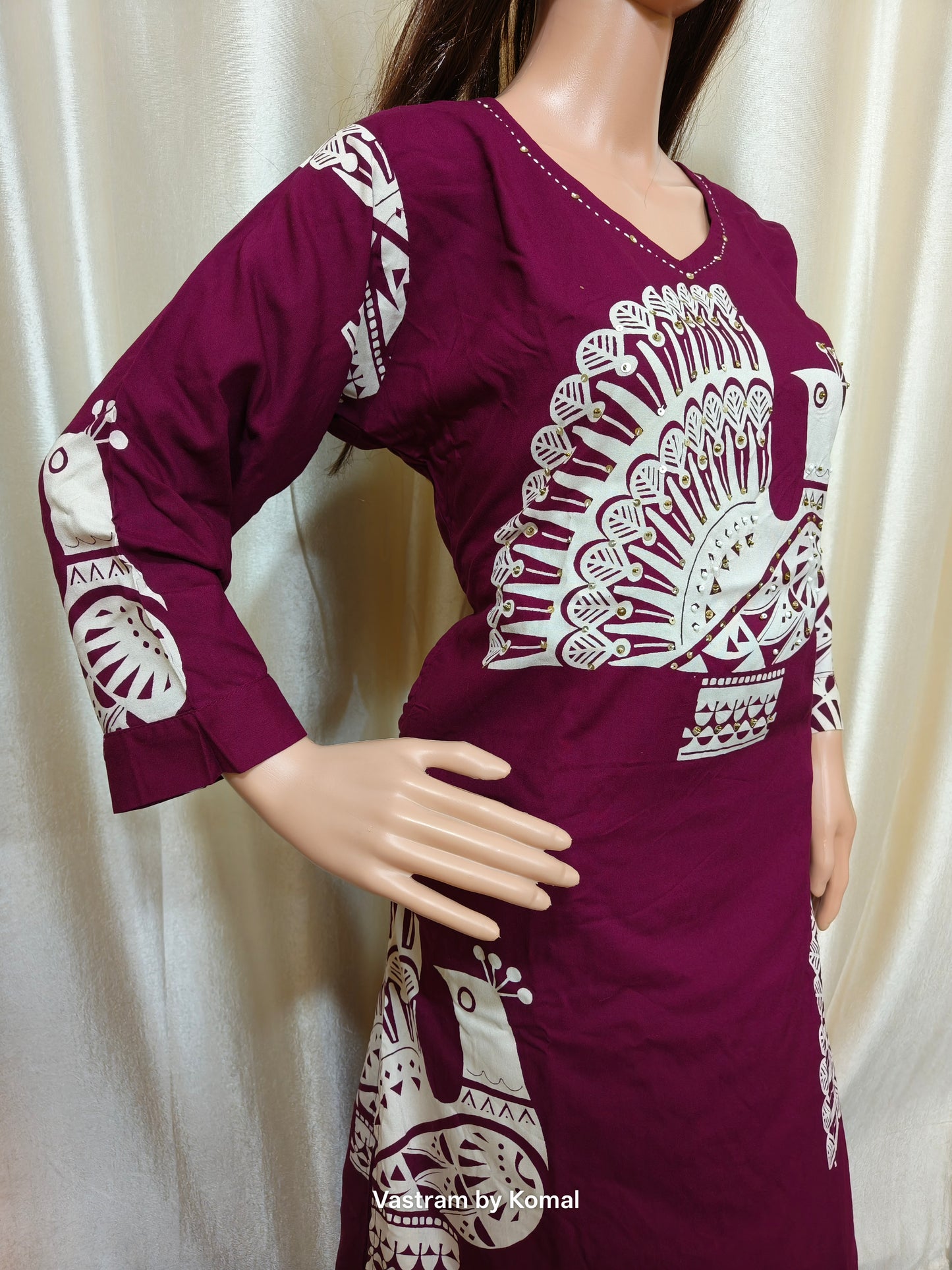 Co-Ord Set - Peacock Printed