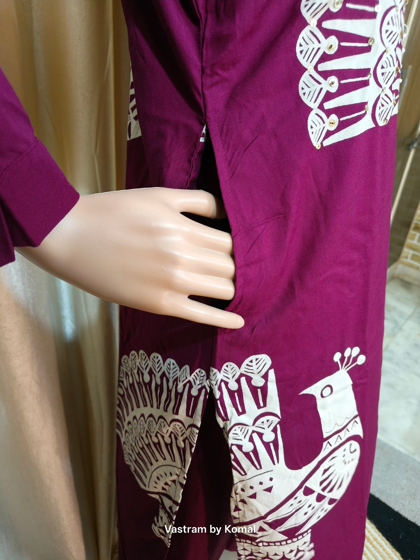 Co-Ord Set - Peacock Printed