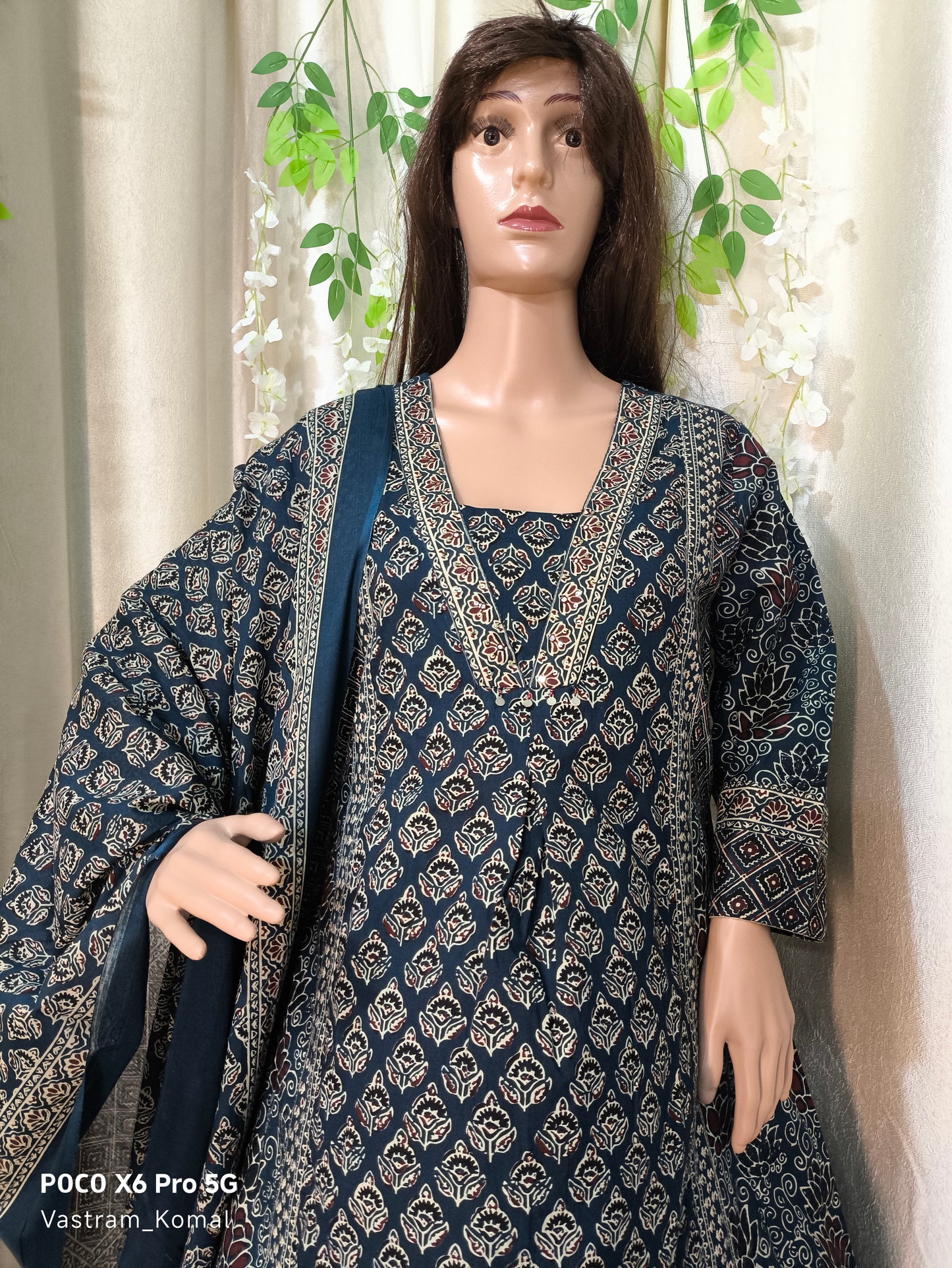 Suit Set - Ajrakh Print A-Line