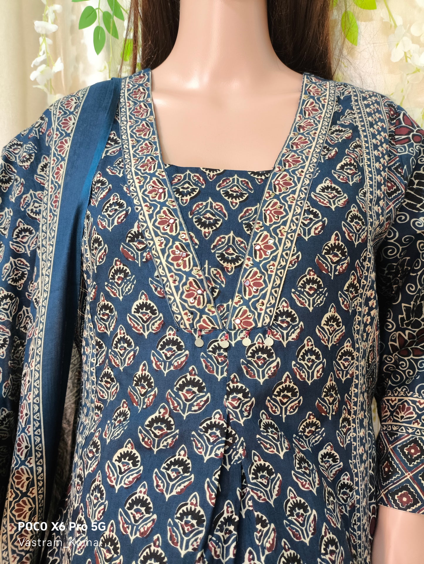 Suit Set - Ajrakh Print A-Line