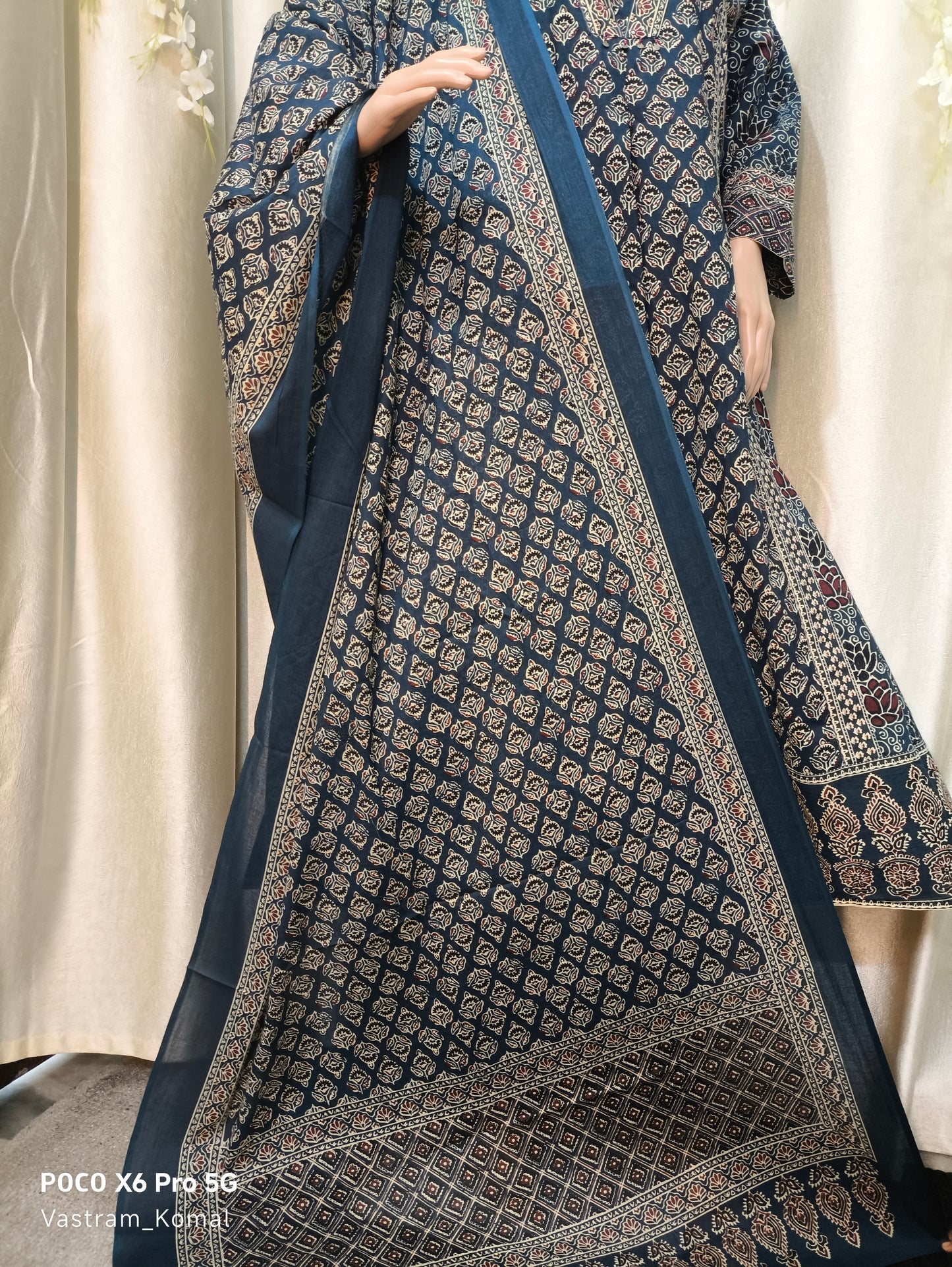 Suit Set - Ajrakh Print A-Line