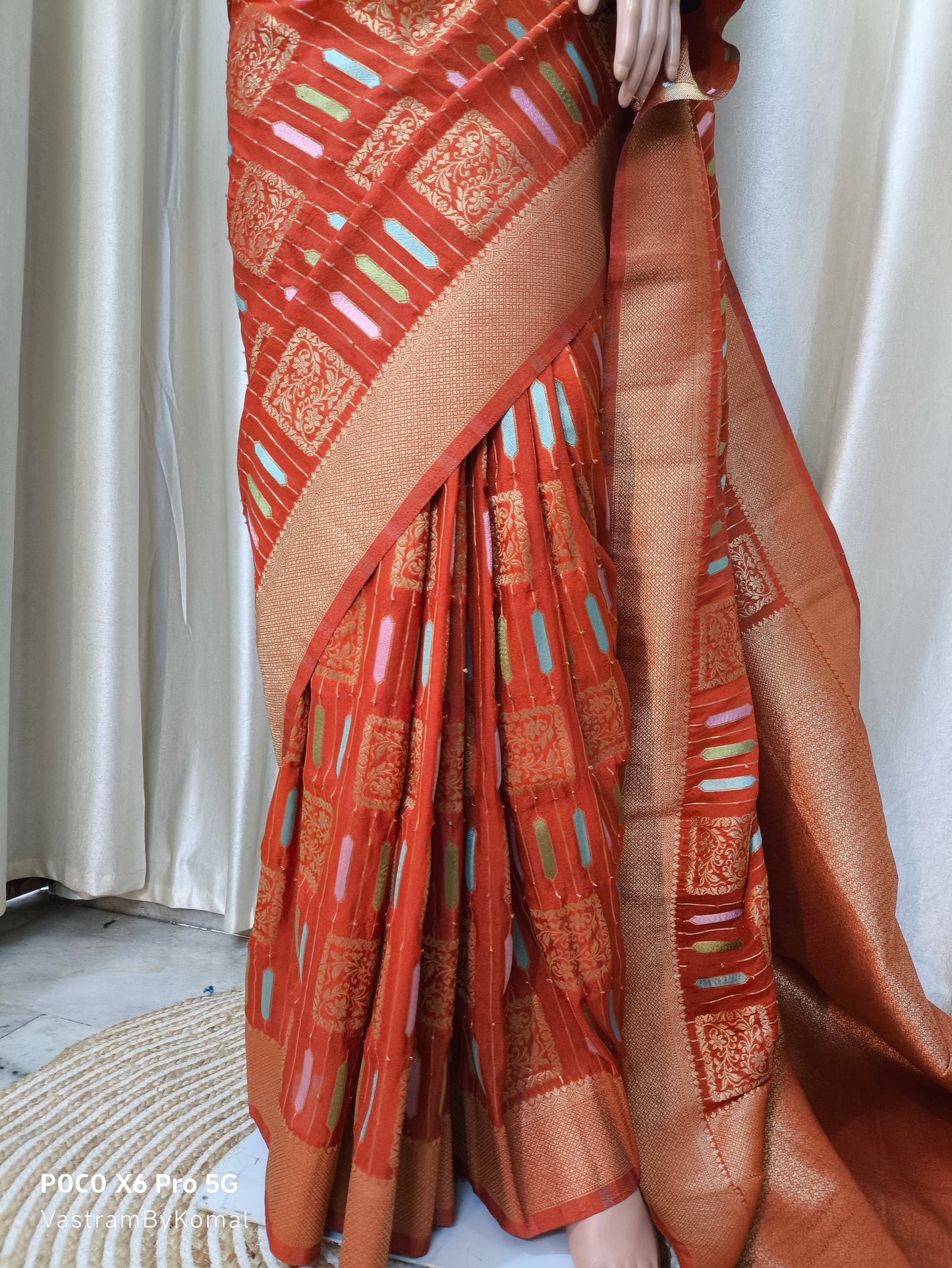 Saree - Poly Georgette Banarasi Sari