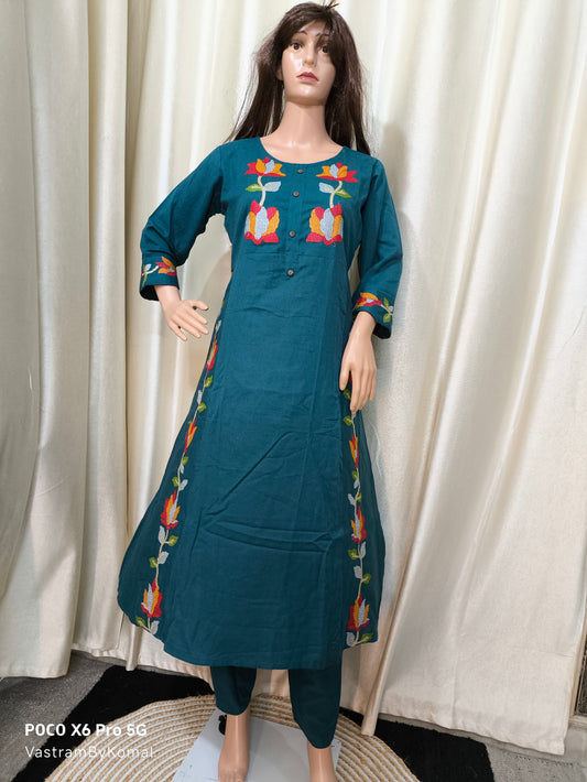 Co-Ord Set - Floral Embroidery