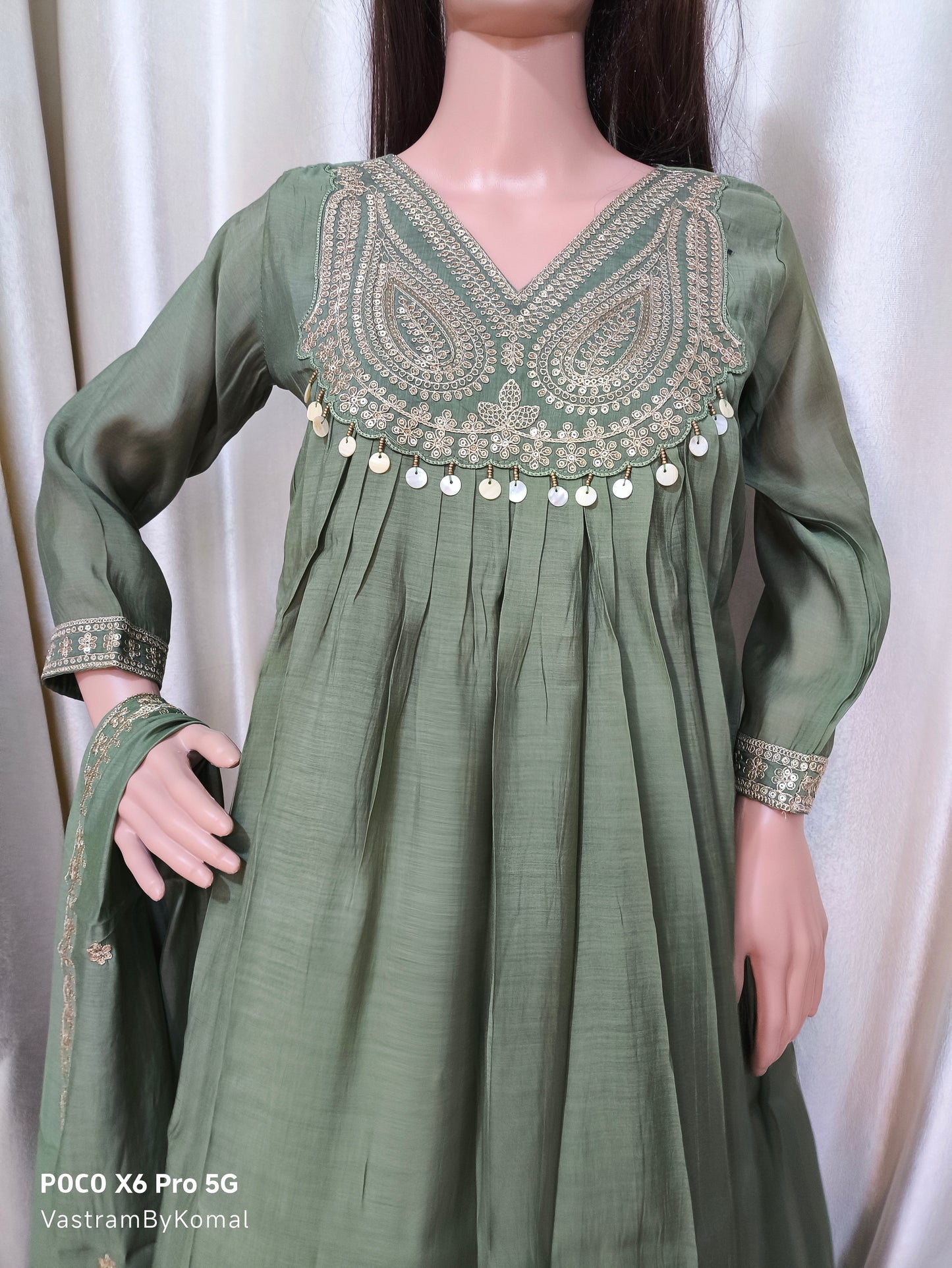 Suit Set - Mul Chanderi Kuta set