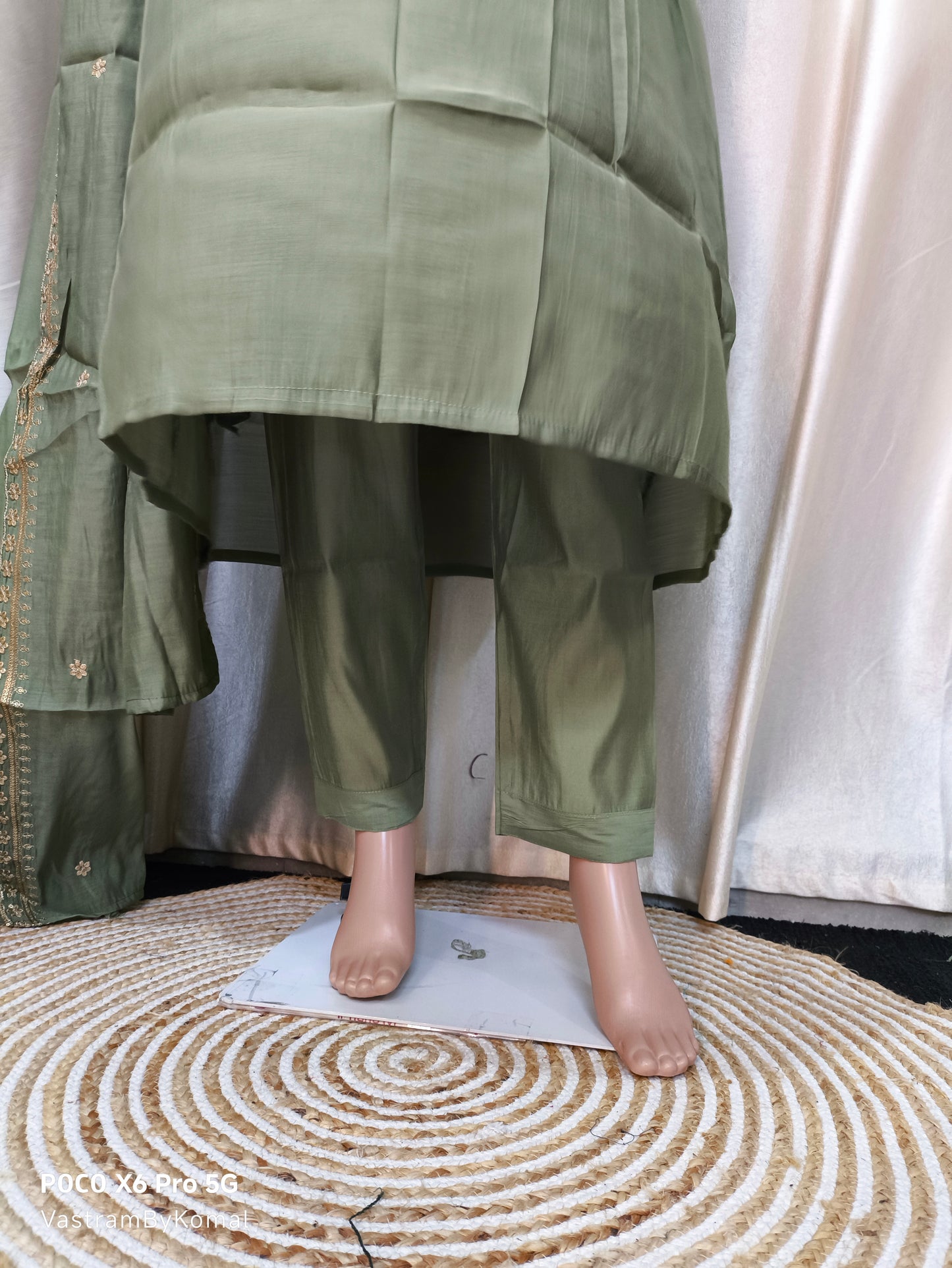 Suit Set - Mul Chanderi Kuta set