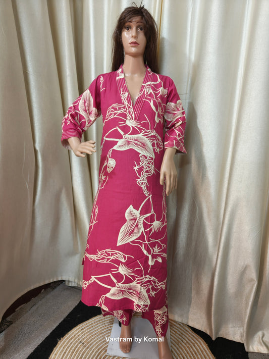 Co-Ord Set - Botanical Floral Print